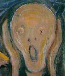 Edvard Munch’s “Scream”, cropped: Click here to read some random thoughts